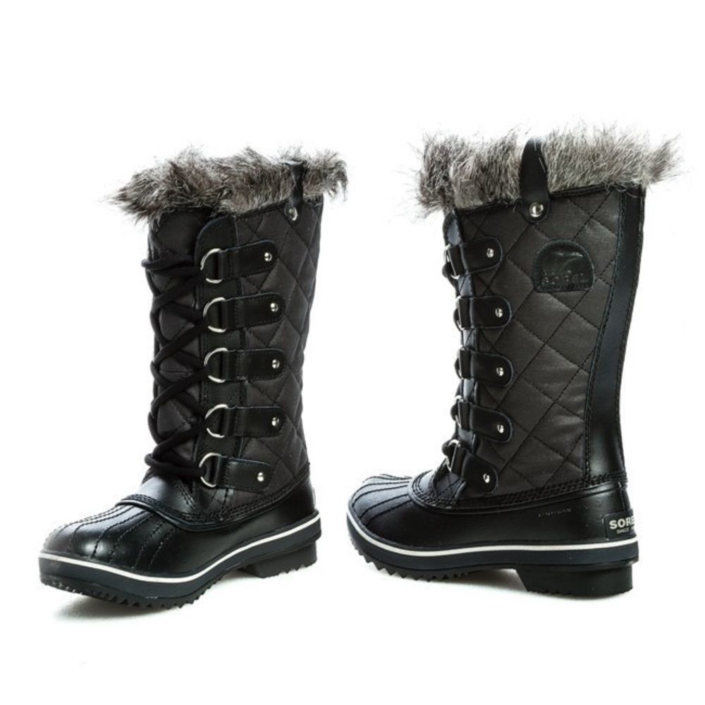 Sorel Tofino LL 1846-011 Black Snow Boots Sz 6